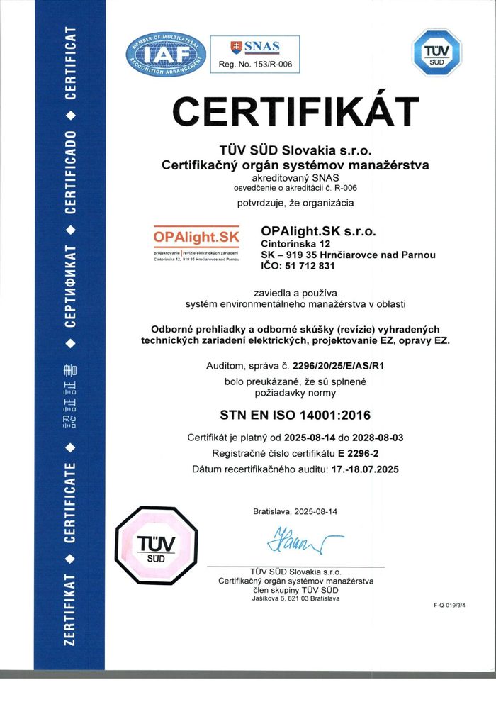 ISO 14001:2016 — environmentálny manažment